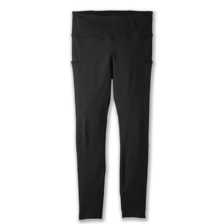 Brooks Method 7/8 - Womens Cropped Running Leggings - Black (41057ZOJI)